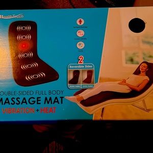 Massage Mat Vibration and Heat Full body Black